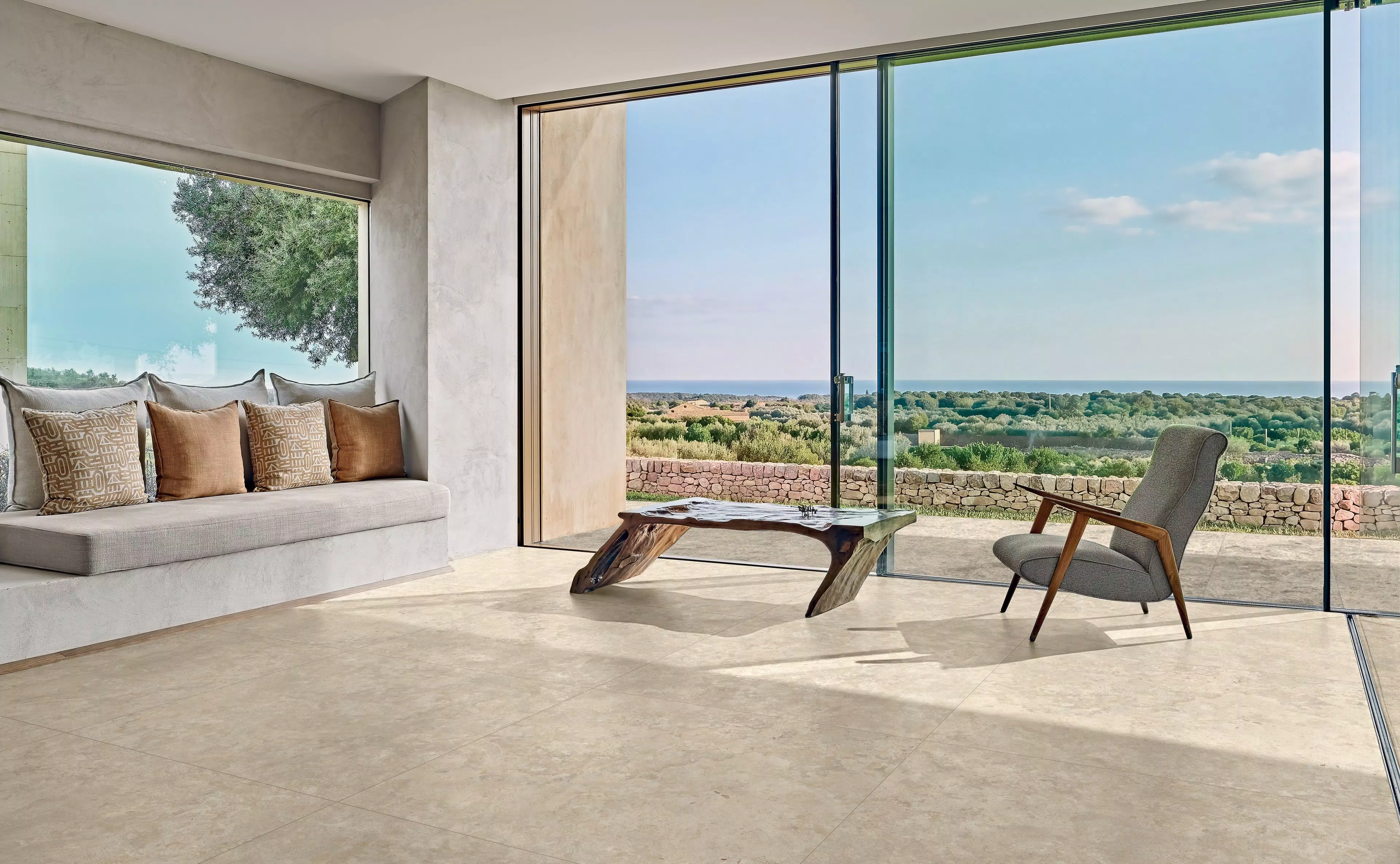 Trav3rse-Life_B2_HAY CROSS 120X120_WARM GREY CLAST 60X60 | Florim