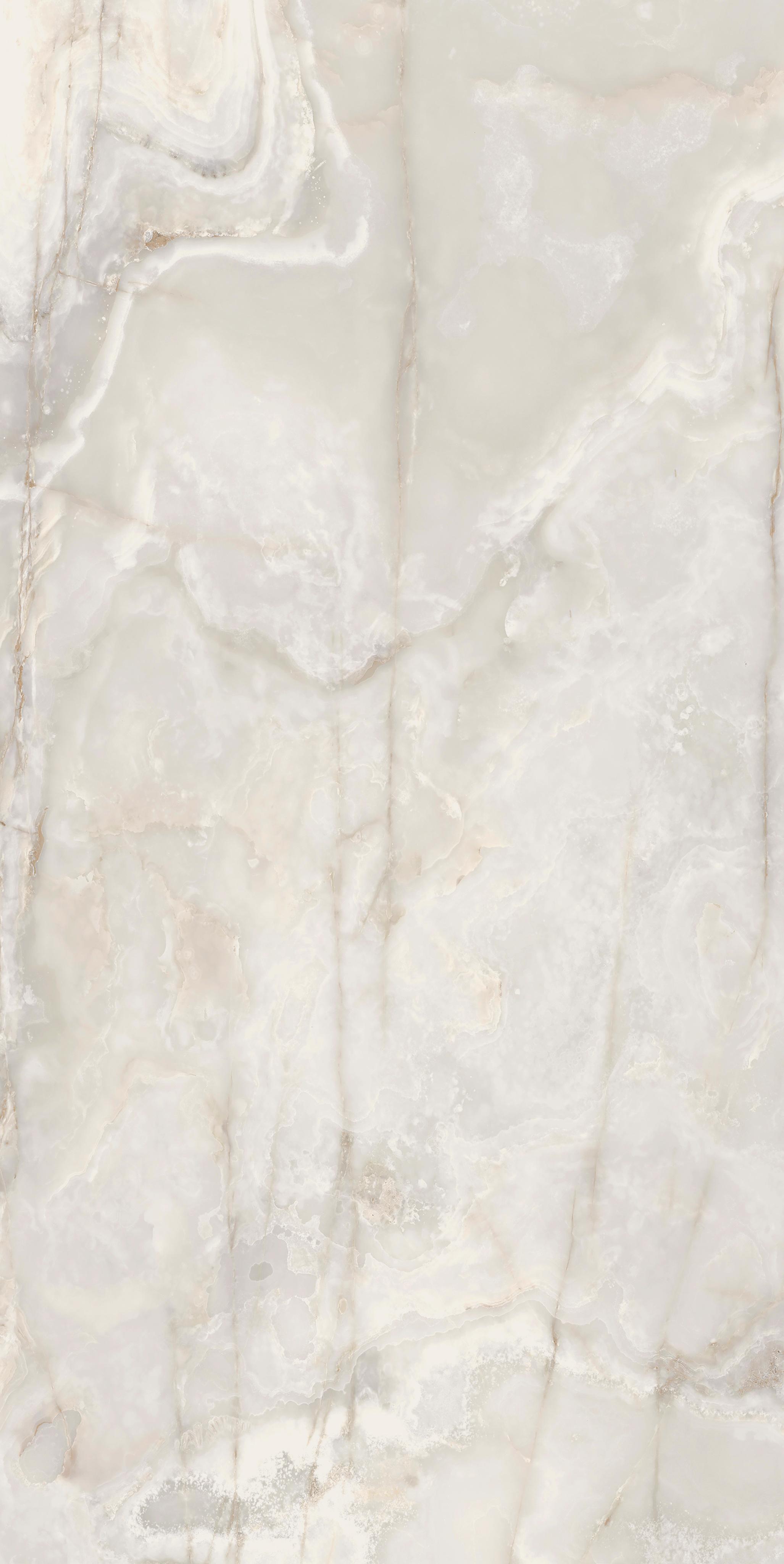 Florim White Onyx 60x120 cm - Glossy — Uni, White Onyx