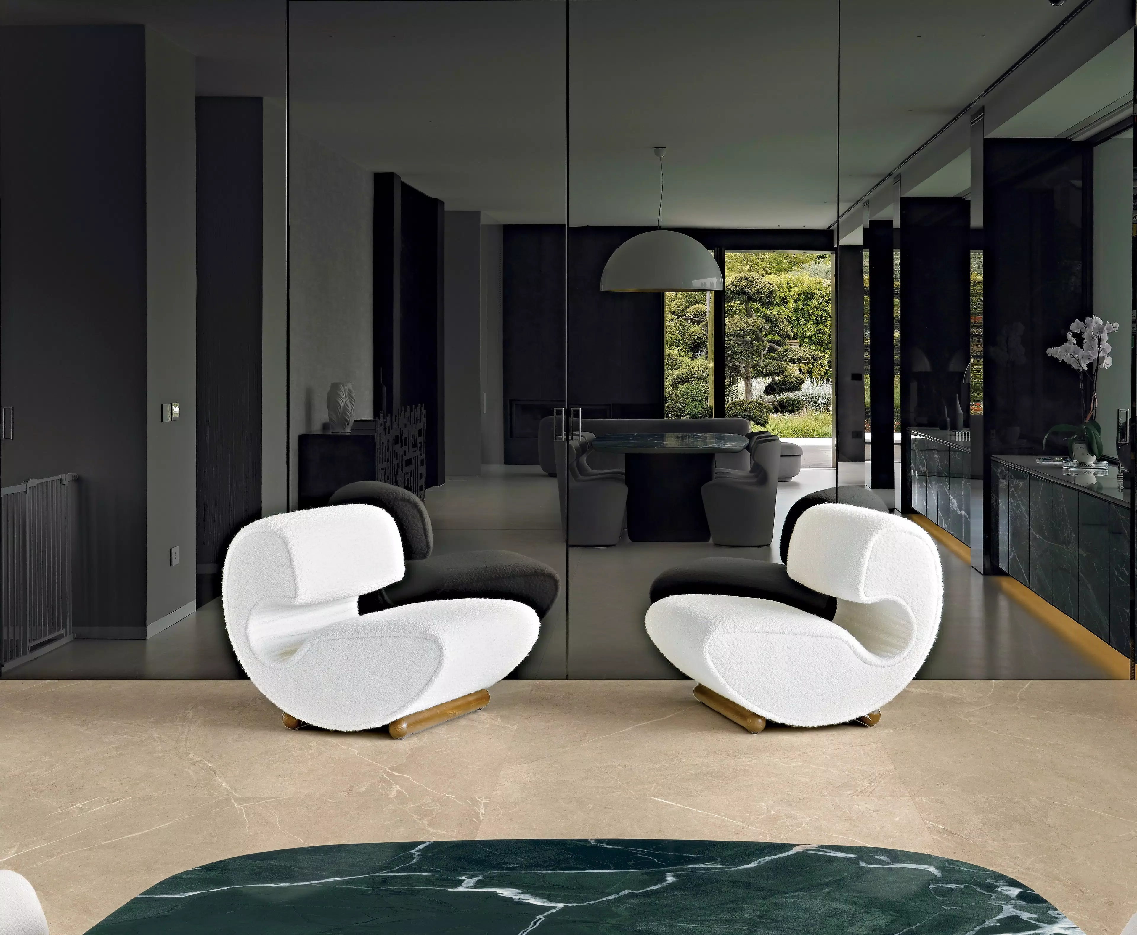 Glam-Luxe_E_A4_Muted sand 120x120_Forest 120x280 | Florim