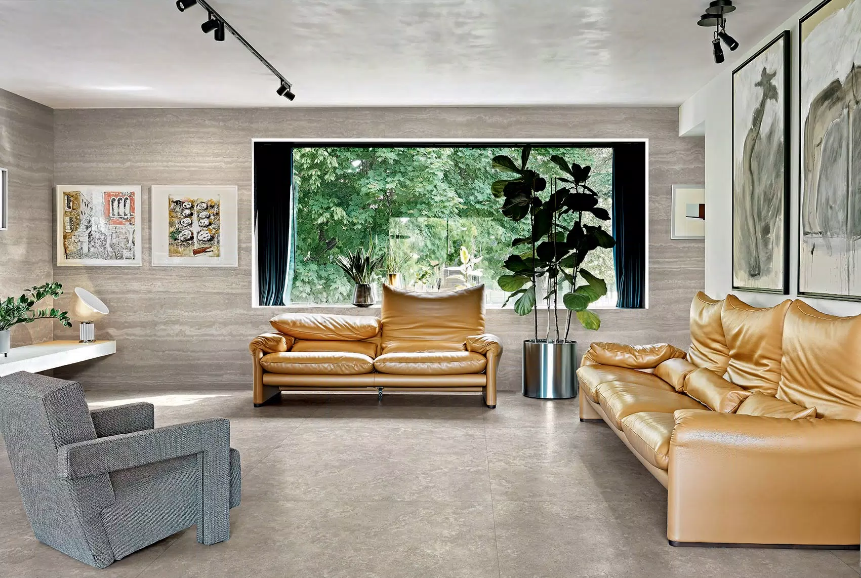 Trav3rse-Life_E_A1_Flint vein 120x280_flint cross 120x120 | Florim