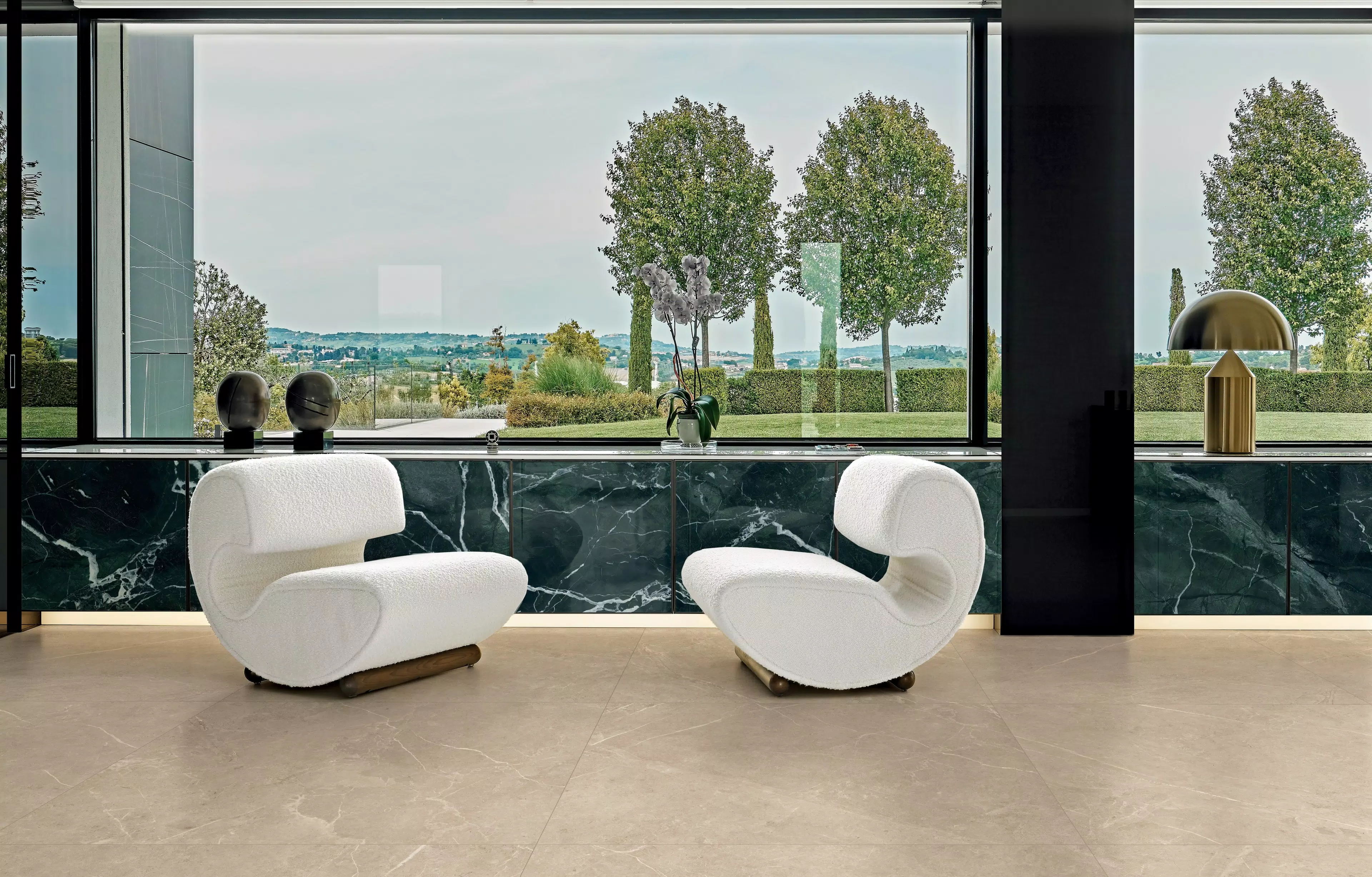 Glam-Luxe_E_A2_Muted sand 120x120_Forest 120x280 | Florim