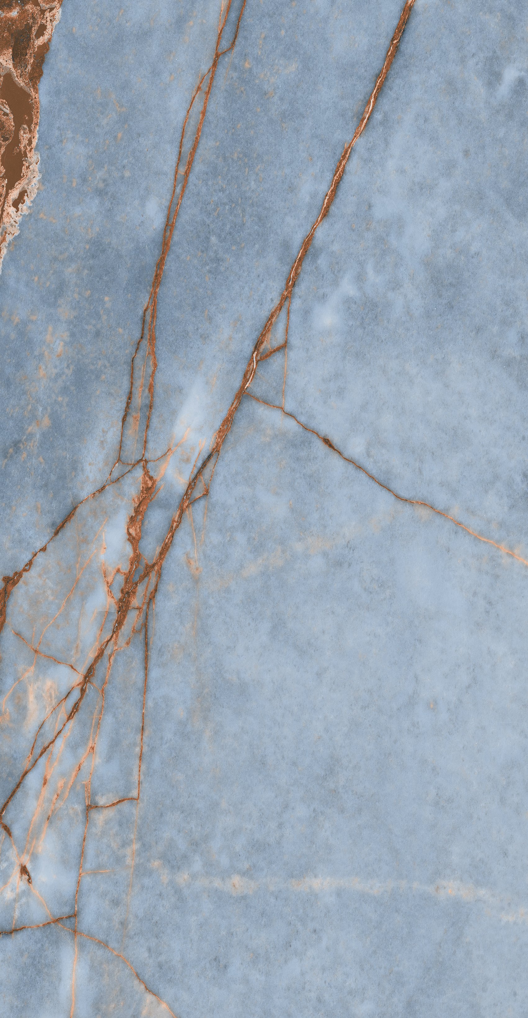 Florim Heritage Azure 60x120 cm - Glossy — Uni, Heritage Azure