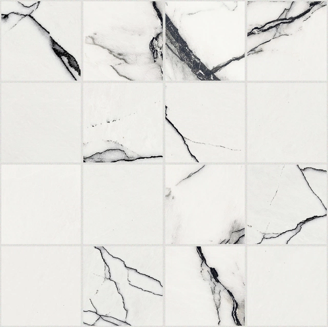 B&W_Marble Breach Mosaico_7,5X7,5-30X30 High-Glossy 767448 | Florim