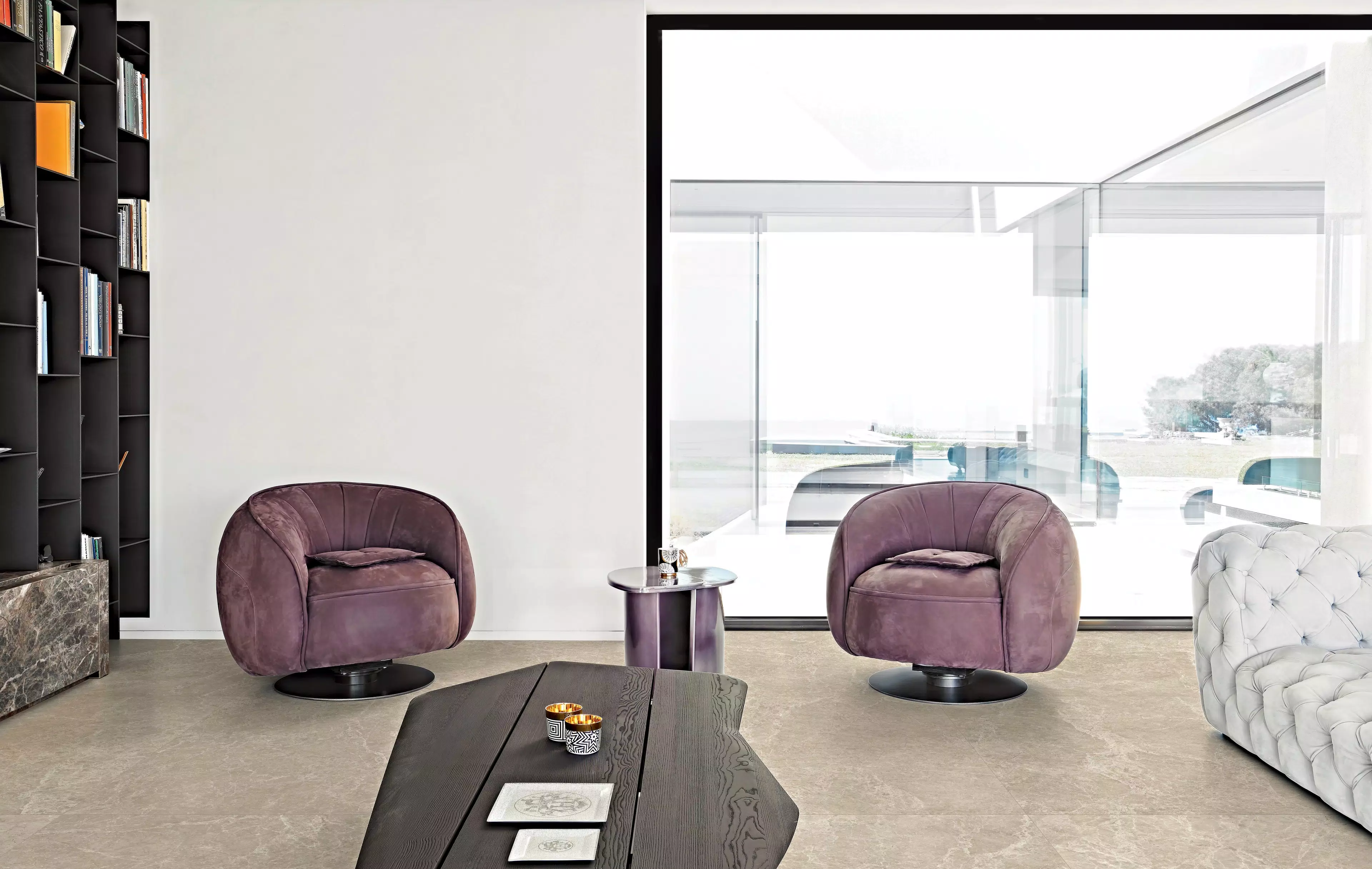 Glam-Luxe_A_A1_calcarea greige 120x120_dusty rose 120x280 | Florim