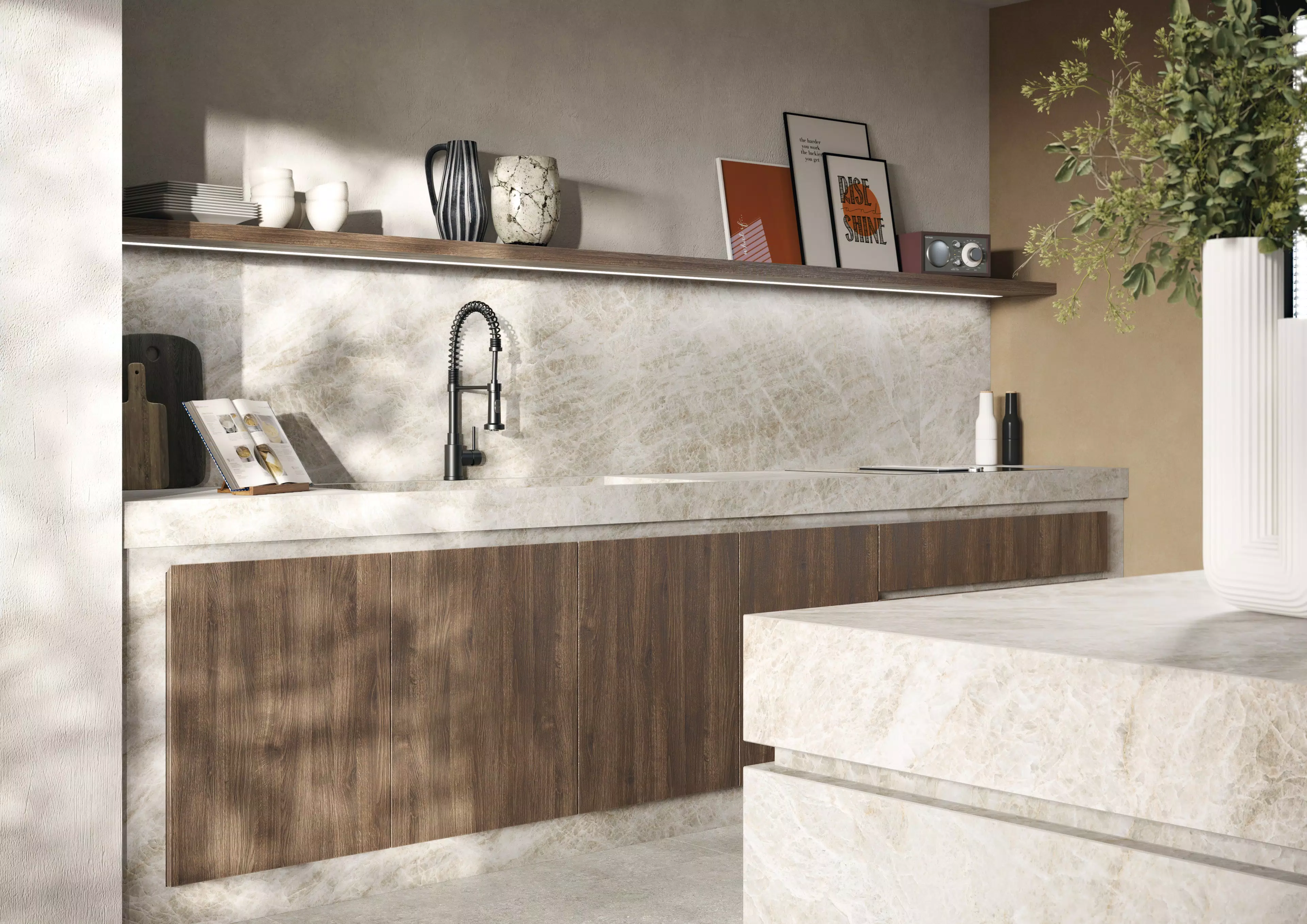 CASA_7_Cucina_2_fossil_grey_120x120_120x240_Yamuna_160x320 | Florim