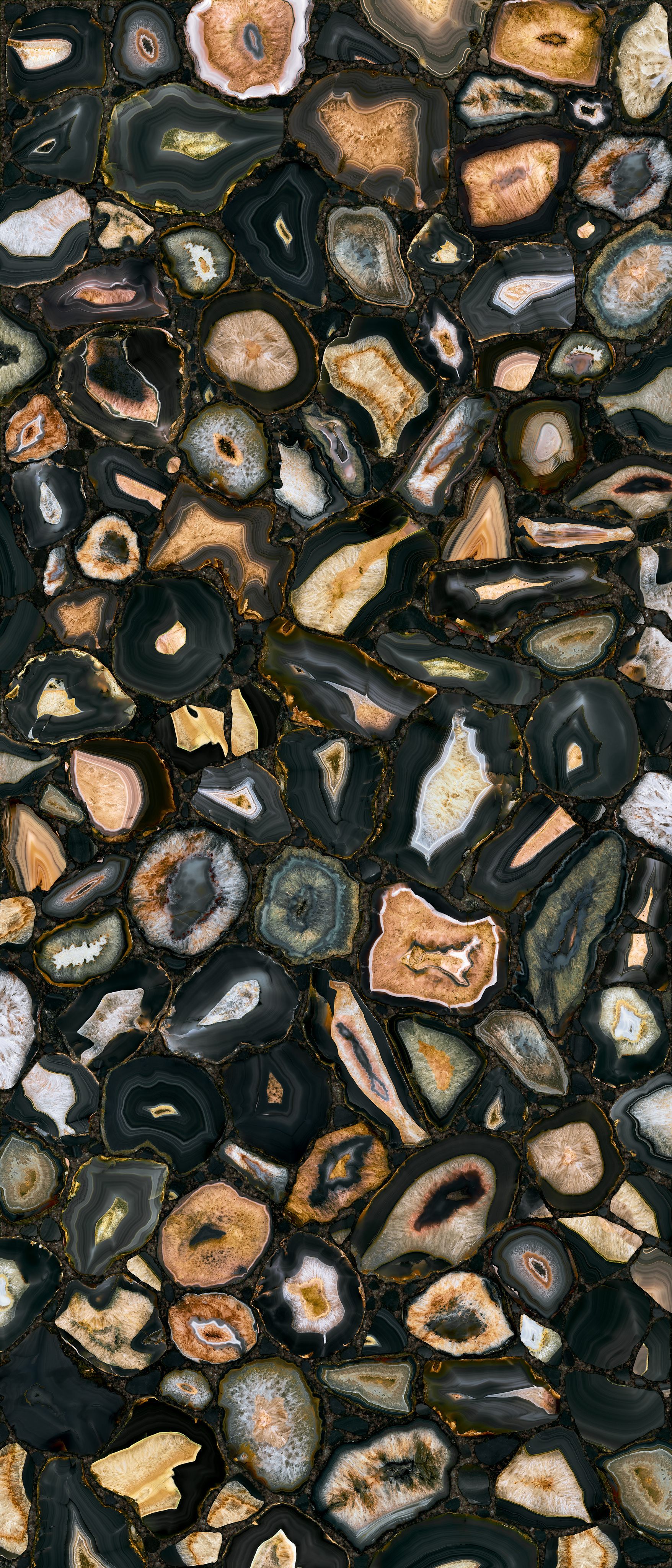 Florim Black Sea Gold 120x280 cm - Satin — Uni, Black Sea Gold