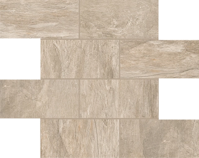 Ardoise Ecrù Modulo Muretto Sfalsato_7,5X15-30X30 Matte 747790 | Florim