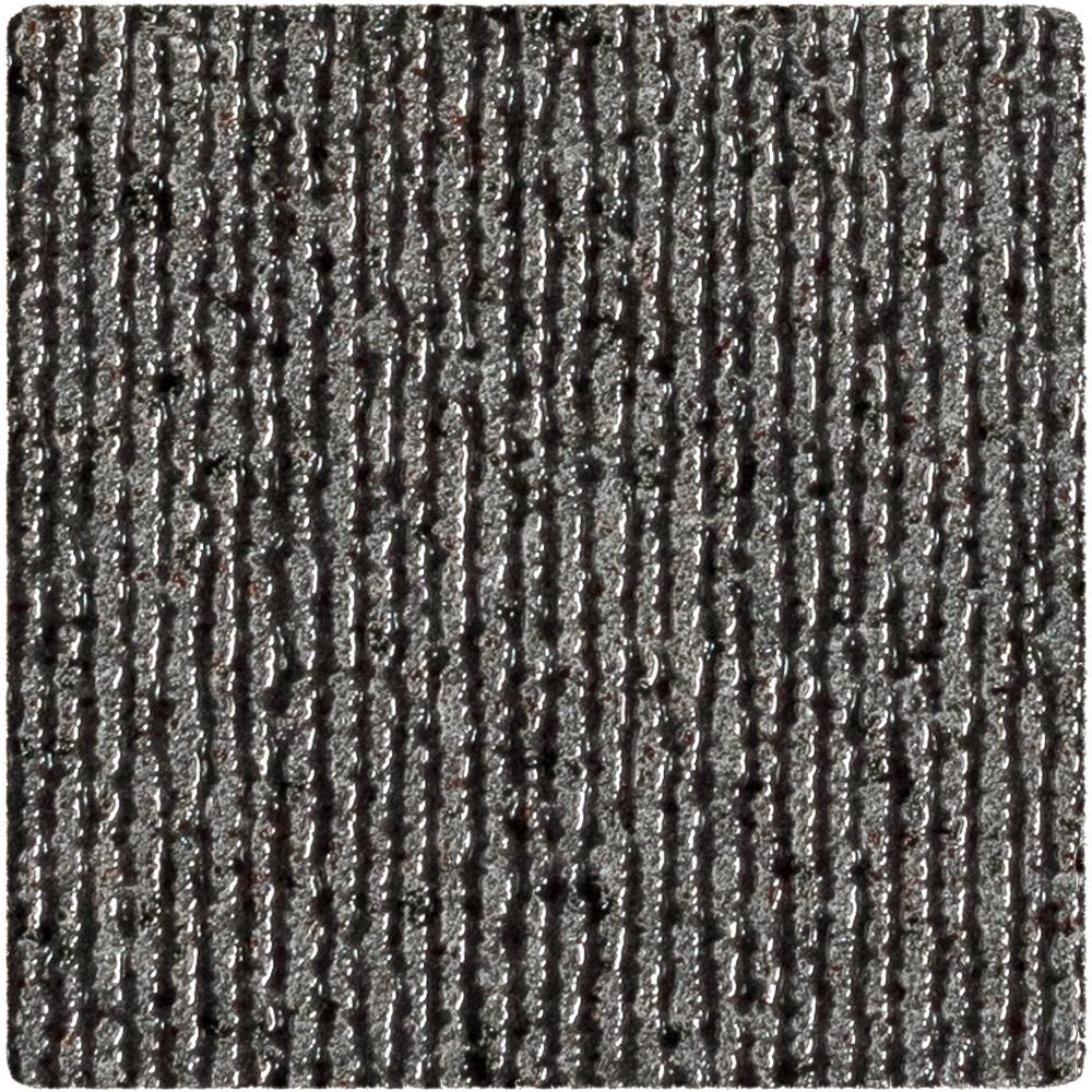 Florim Rigatino Carbone 10x10 cm - Glossy — Uni, Rigatino Carbone