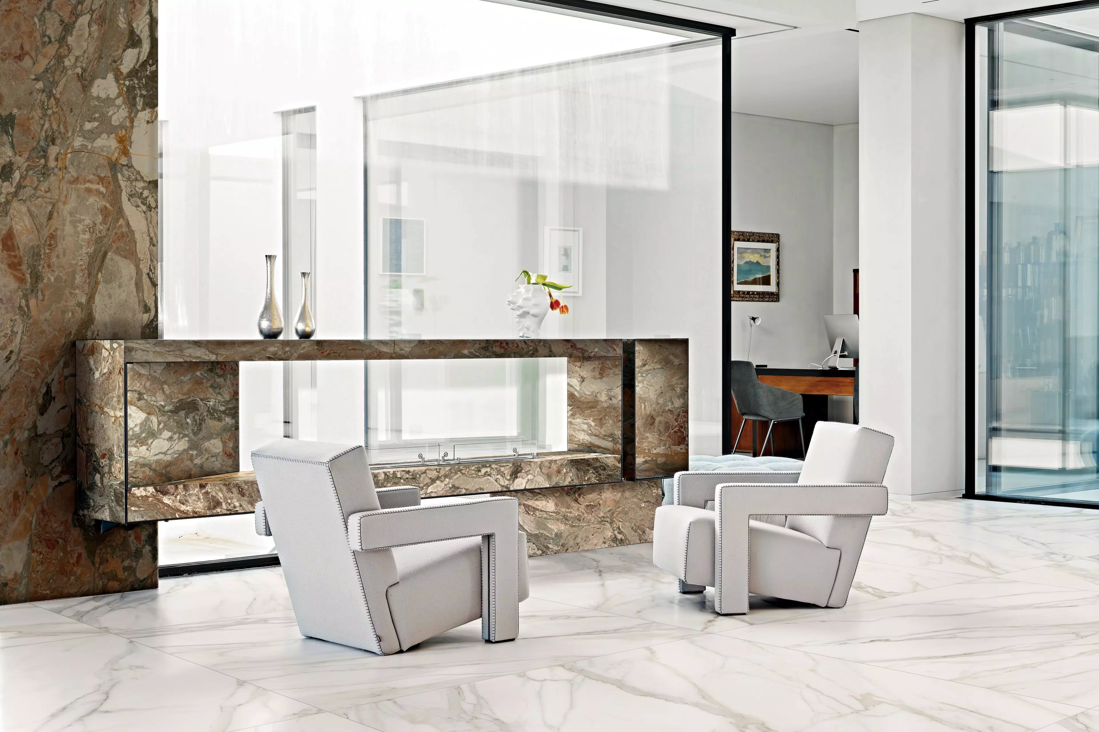 Glam-Luxe_B_A2_Apuano 120x120_Saison savage 120x280 | Florim
