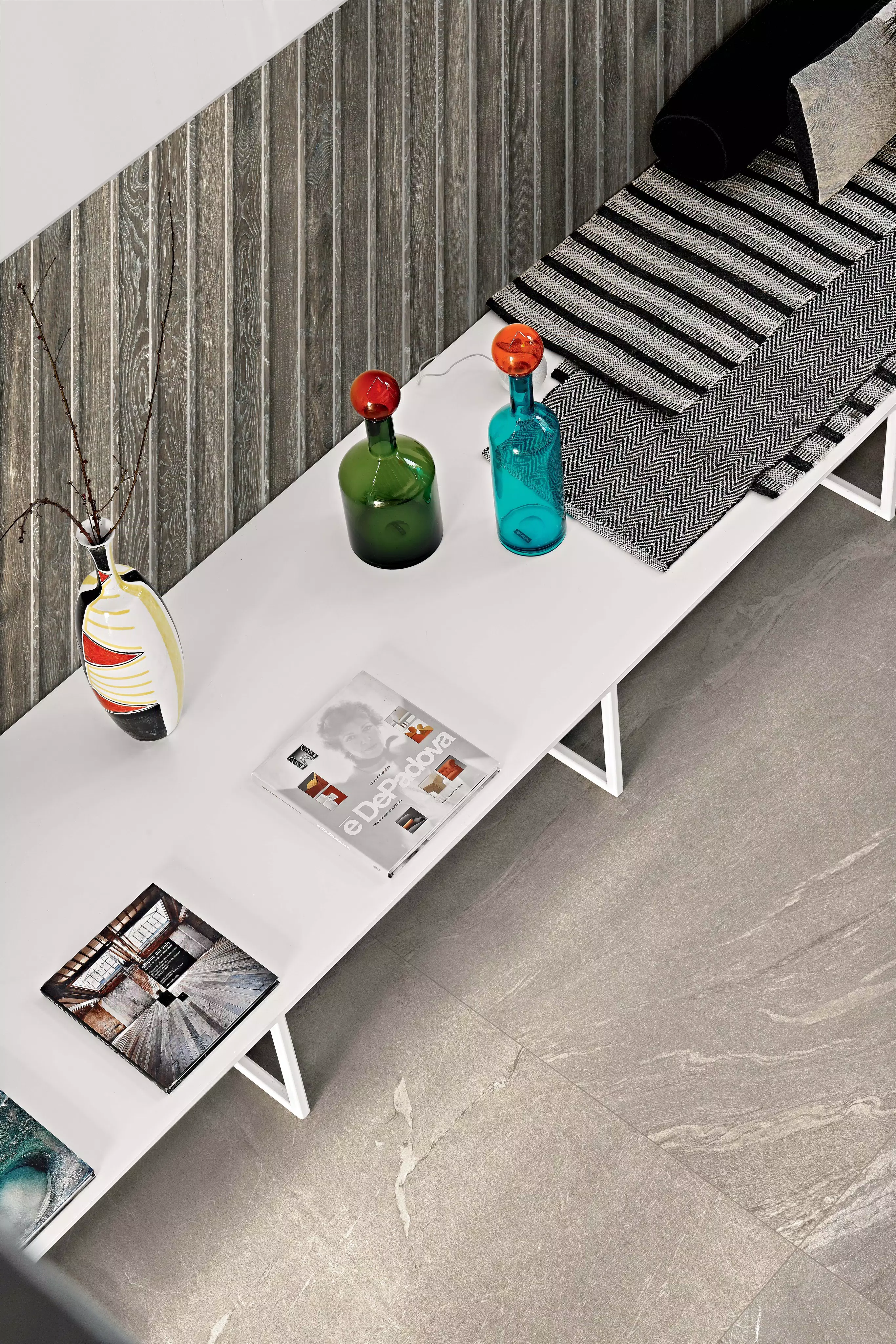 Woodslate Life - 3E_dove 120x120_boiserie woodchunk | Florim