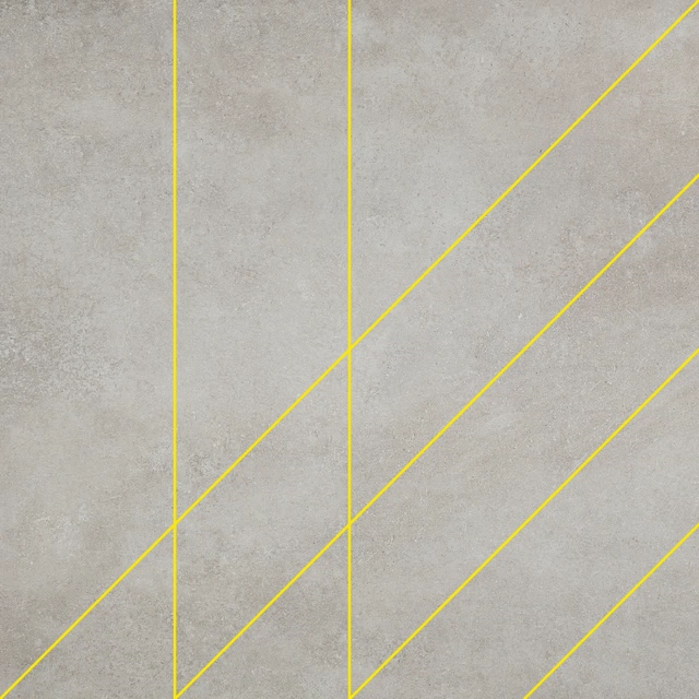 Matrice Trama 2 80X80 Naturale 752744 faccia giallo | Florim