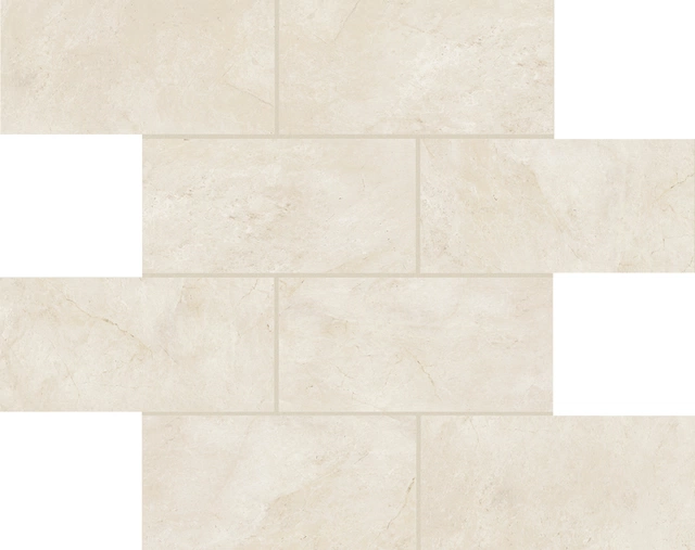 Stones & More 2.0 Stone Marfil Modulo Muretto Sfalsato_7,5X15-30X30 Glossy 756822 | Florim