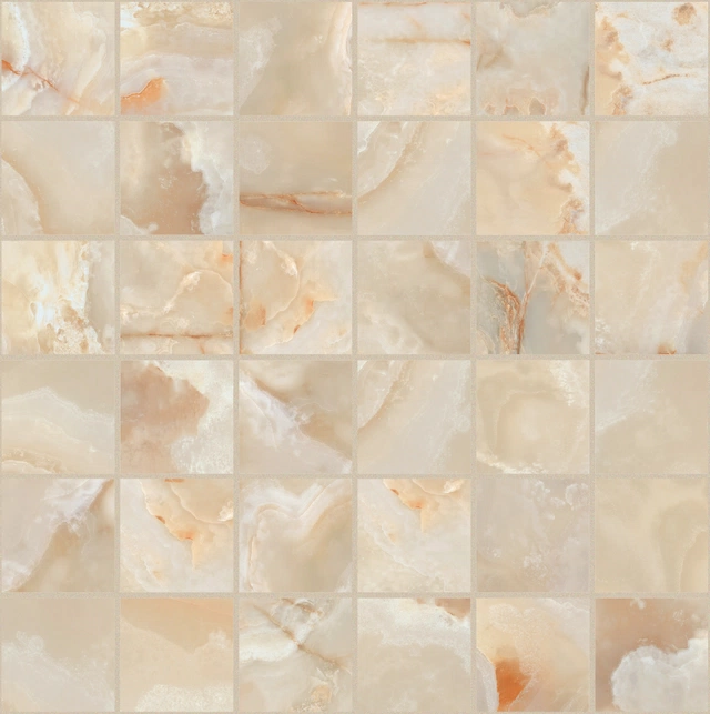 Onyx&More Golden Onyx Mosaico_5X5-30X30 Satin 767647 | Florim