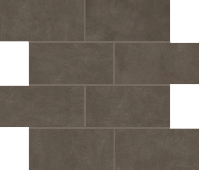 Industrial Moka Modulo Muretto Sfalsato_7,5X15-30X30 Naturale 747734 | Florim