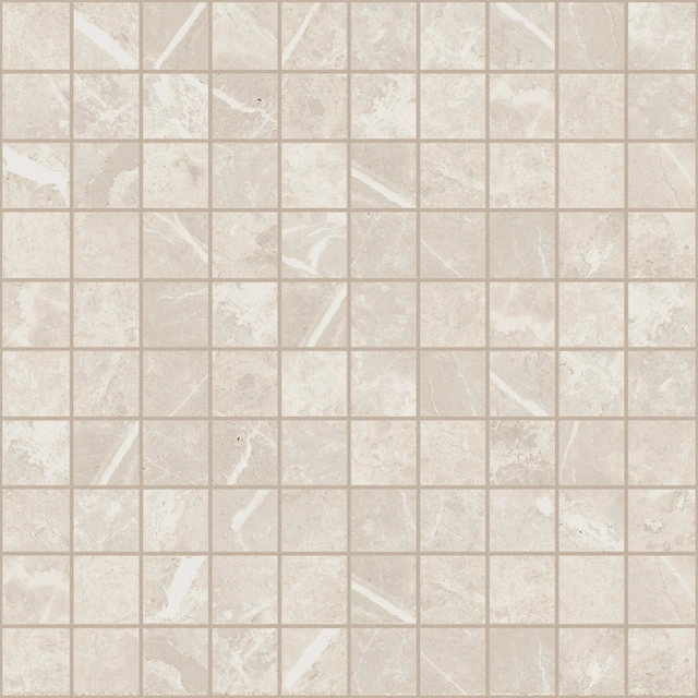 Elemental Stone White Dolomia Mosaico_3X3-30X30 Lucida 767033 | Florim