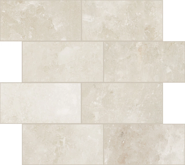 Rock Salt White Gold Modulo Muretto Sfalsato_7,5X15-30X30 Lucida 766760 | Florim