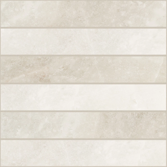 Rock Salt White Gold Mosaico 3d_5X30-30X30 Naturale 766716 | Florim