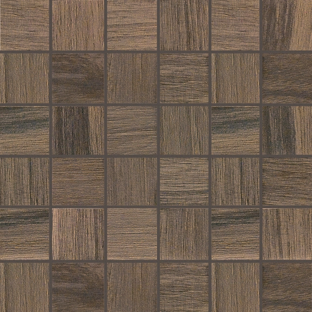 Wooden Tile Wooden Walnut Mosaico_5X5-30x30 Matte 741931 | Florim