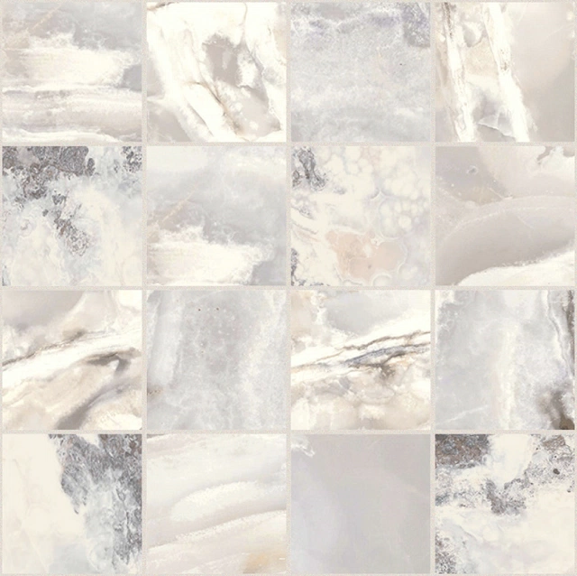 Onyx&More White Blend Mosaico_7,5X7,5-30X30 Satin 767783 | Florim