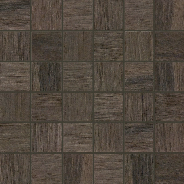 Wooden Tile Wooden Brown Mosaico_5X5-30x30 Matte 741932 | Florim