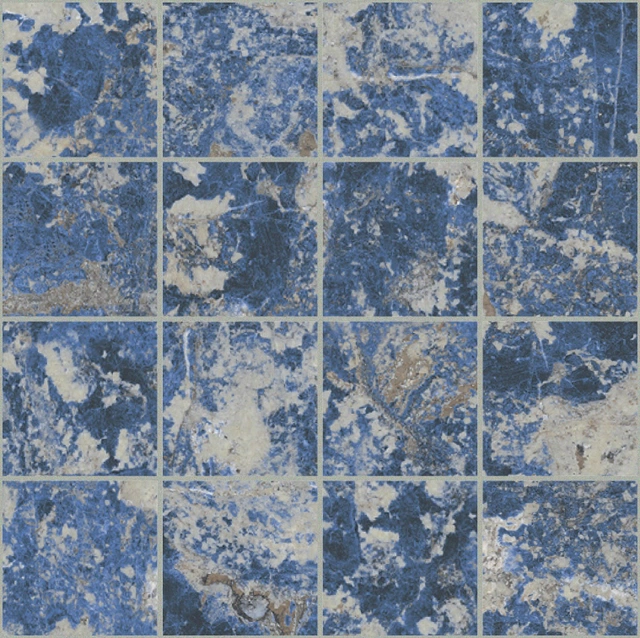 Les Bijoux Sodalite Bleu Mosaico_7,5X7,5-30X30 Glossy 767621 | Florim