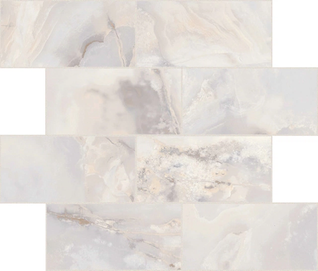 Onyx&More White Onyx Modulo Muretto Sfalsato_7,5X15-30X30 Strutturata 767703 | Florim