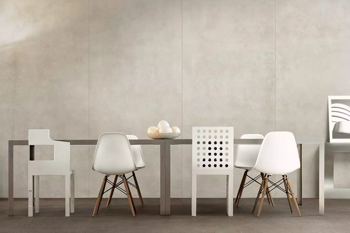 walls and floors in porcelain stoneware