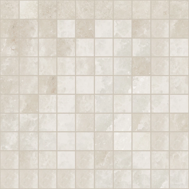 Rock Salt White Gold Mosaico_3X3-30X30 Naturale 766714 | Florim