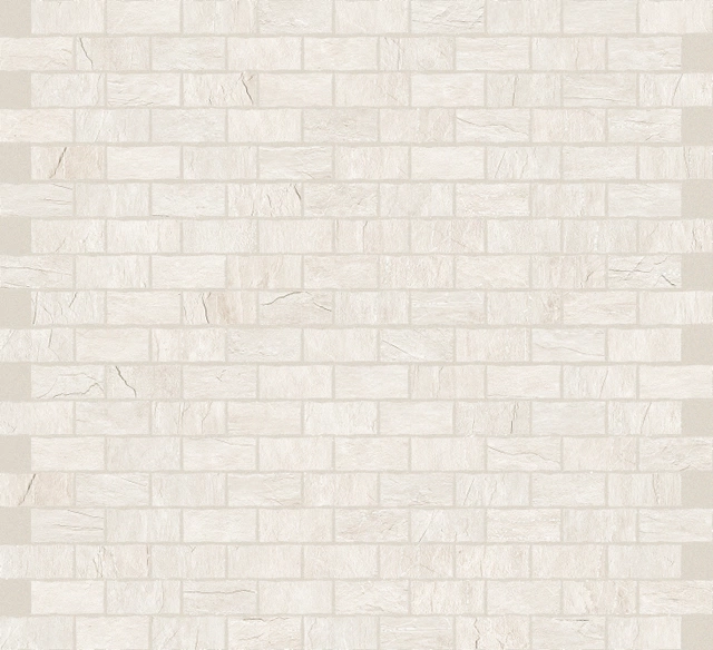 Ardoise Blanc Mosaico_1,5X3-30X30 Matte 747812 | Florim