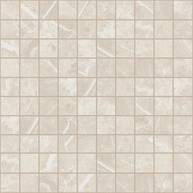 Elemental Stone White Dolomia Mosaico_3X3-30X30 Naturale 767032 | Florim