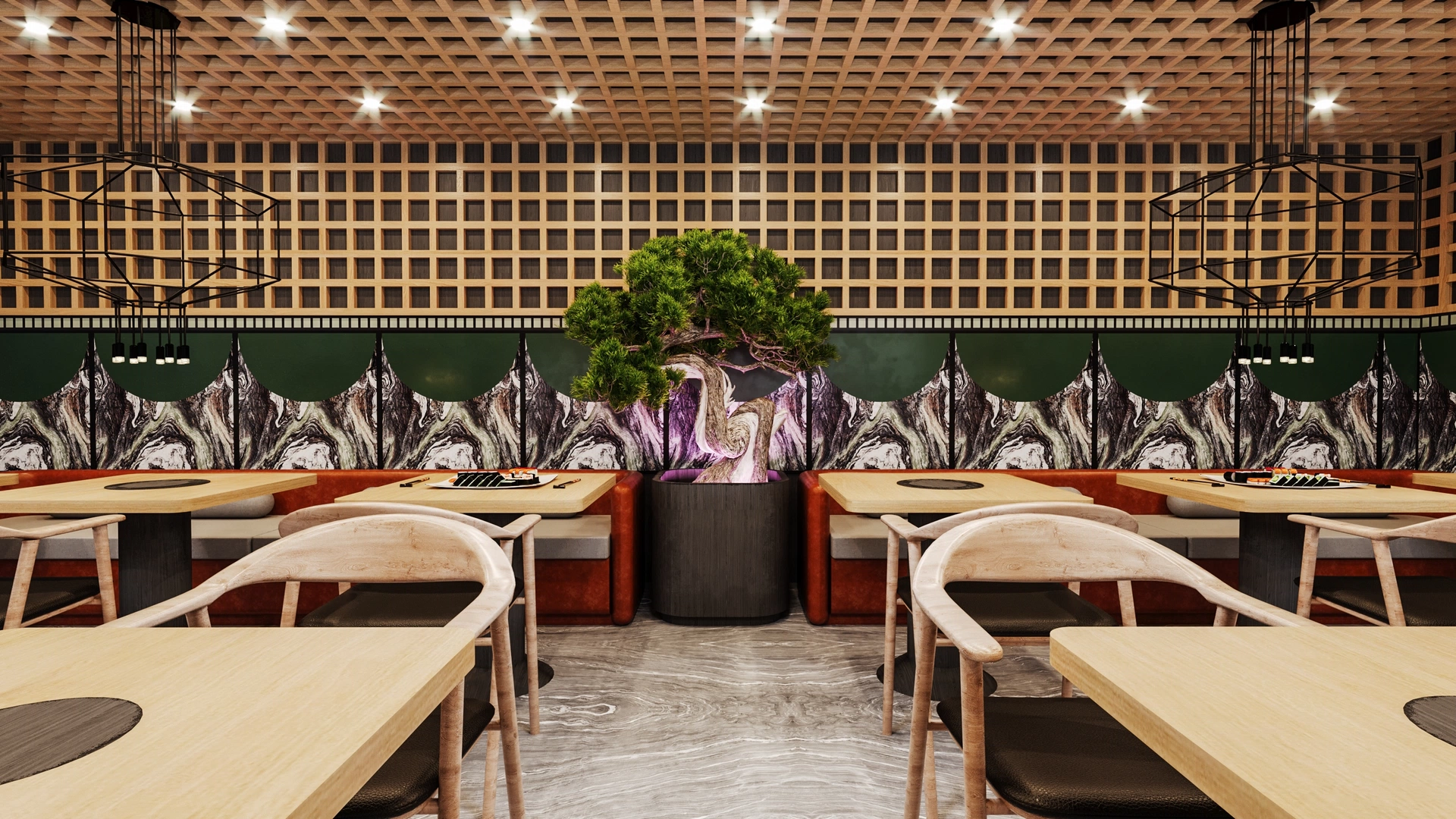 Rooftop hotel Sushi Bar | Florim