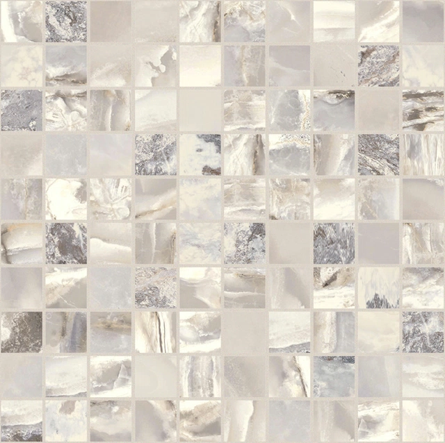 Onyx&More White Blend Mosaico_3X3-30X30 Satin 767761 | Florim