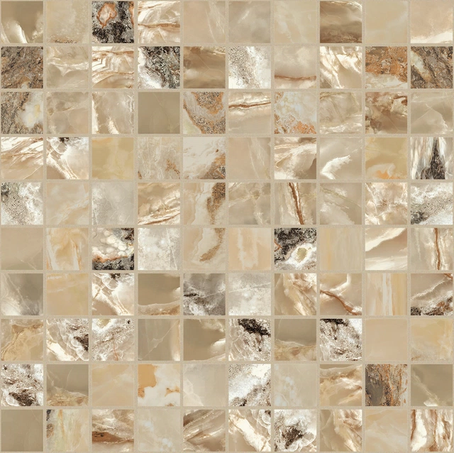 Onyx&More Golden Blend Mosaico_3X3-30X30 Glossy 767758 | Florim