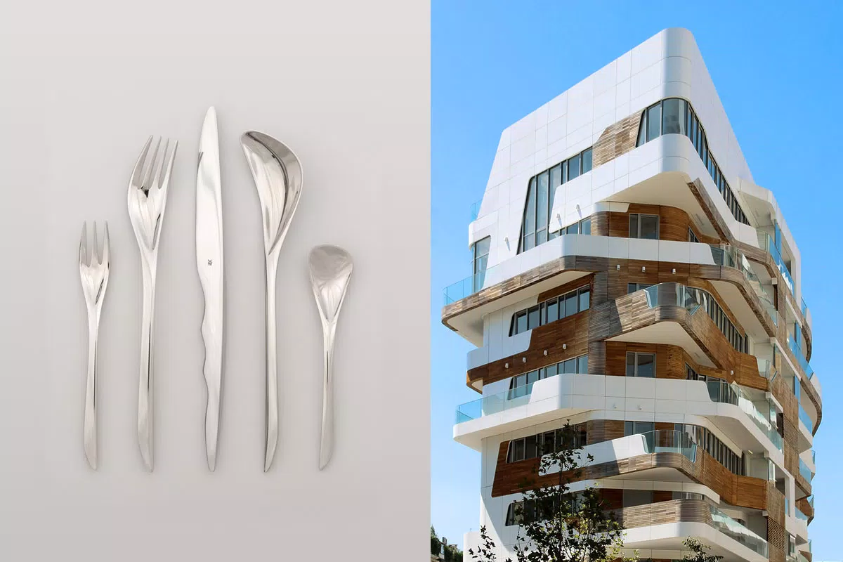 Zaha Hadid cutlery service City Life Milan