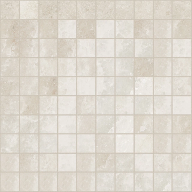 Rock Salt White Gold Mosaico_3X3-30X30 Lucida 766711 | Florim