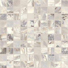 ONYX&MORE WHITE BLEND SATIN MOSAICO 3X3