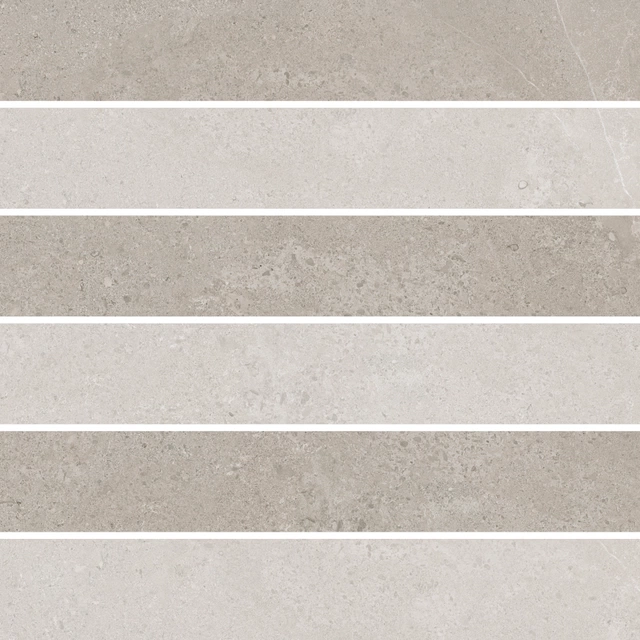 Elemental Stone Grey Limestone Mosaico 3d_5X30-30X30 Naturale 767191 | Florim