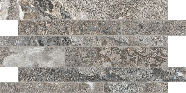 Onyx&More Silver Porphyry Modulo Listello Sfalsato-30X60 Strutturata 767680 | Florim