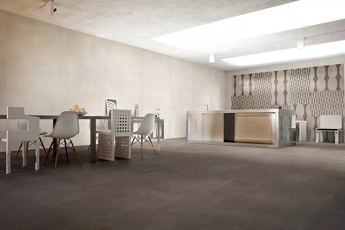 flooring and surfaces with porcelain stoneware
