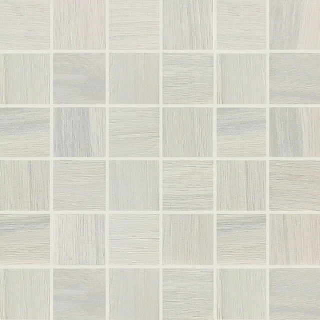 Wooden Tile Wooden White Mosaico_5X5-30x30 Matte 741928 | Florim