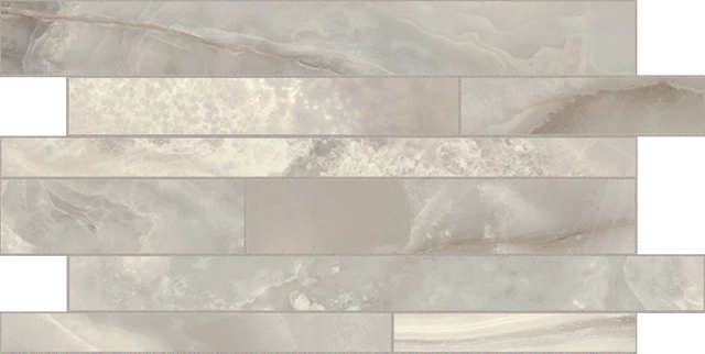 Onyx&More Silver Onyx Modulo Listello Sfalsato-30X60 Satin 767676 | Florim