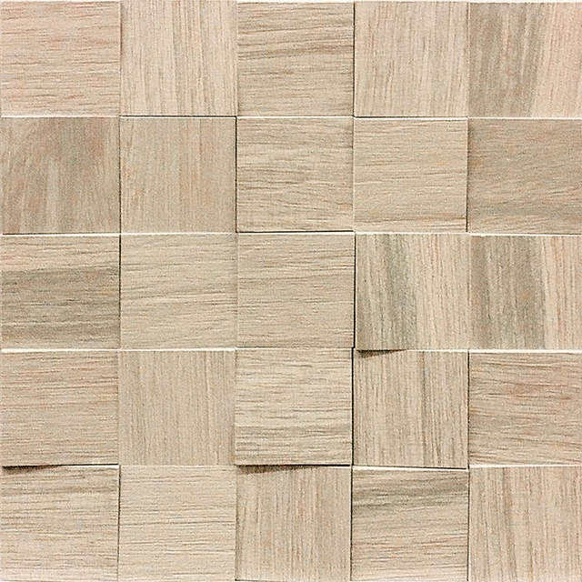 Wooden Tile Wooden Almond Mosaico 3d Inclinato_6X6-30X30 Matte 742057 | Florim