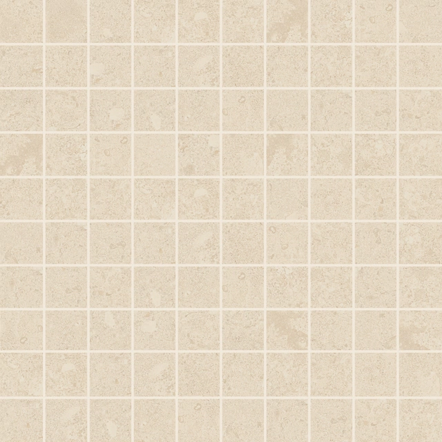 Elemental Stone Cream Limestone Mosaico_3X3-30X30 Lucida 767149 | Florim