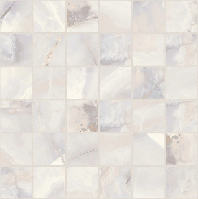 Onyx&More White Onyx Mosaico_5X5-30X30 Satin 767646 | Florim