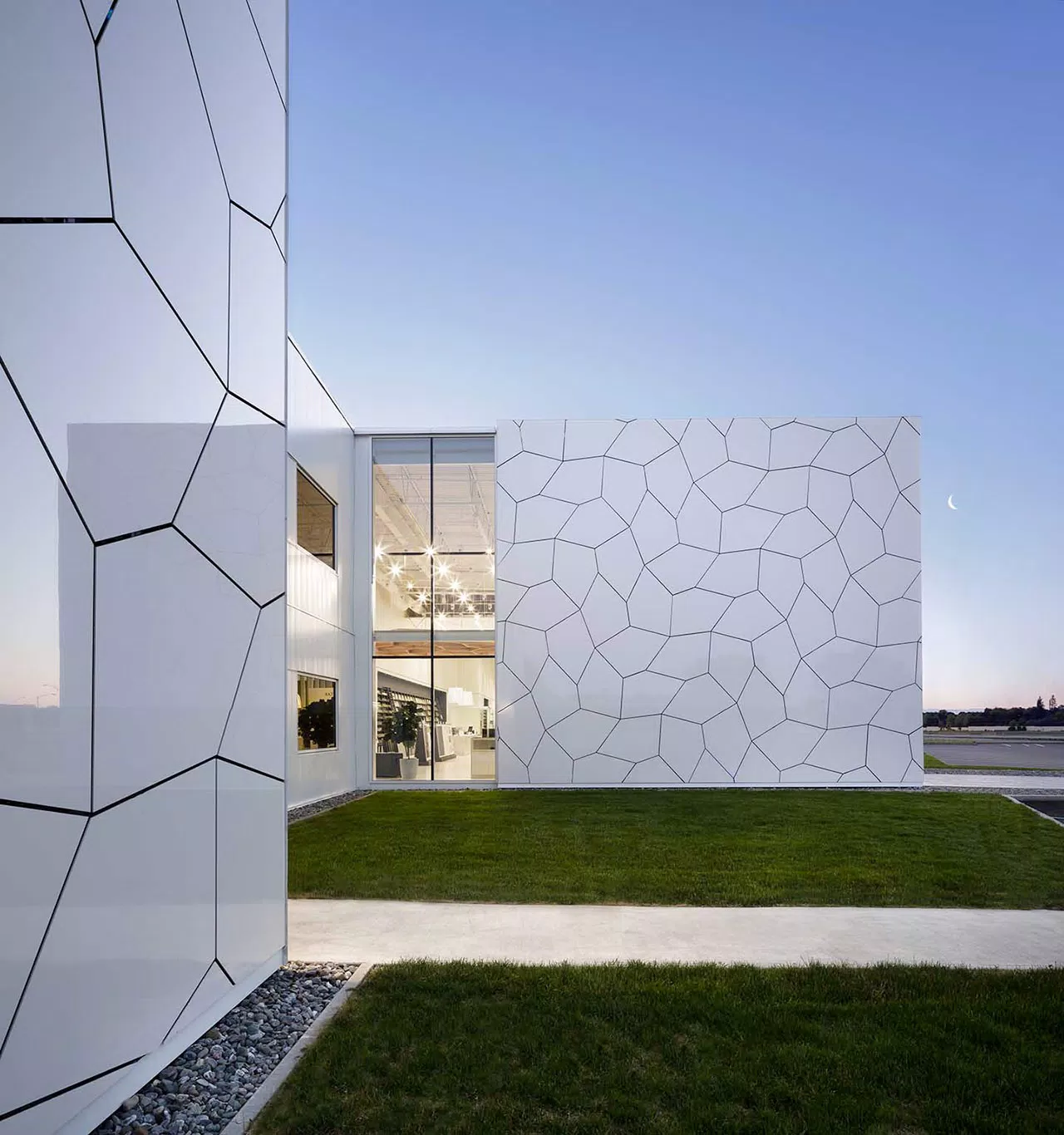 ventilated rainscren facade of the Centura headquarters in Canada