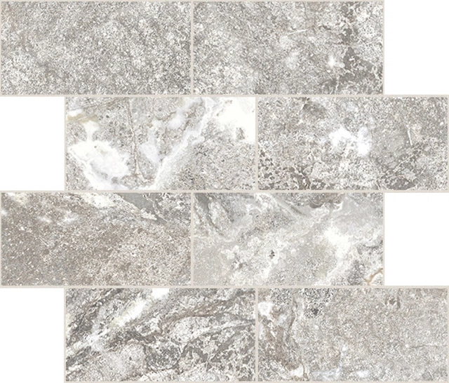 Onyx&More White Porphyry Modulo Muretto Sfalsato_7,5X15-30X30 Strutturata 767711 | Florim