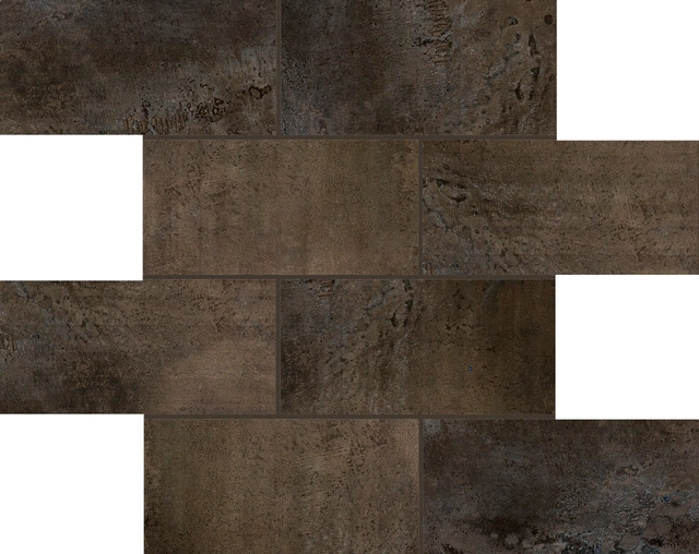 Flowtech Aged Bronze Modulo Muretto Sfalsato_7,5X15-30X30 Naturale 756622 | Florim