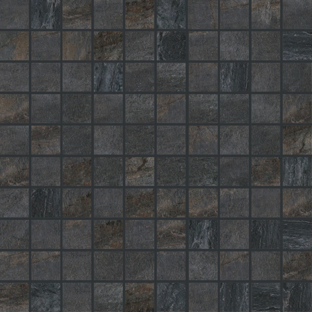 Walks/1.0 Black Mosaico_3X3-30X30 Naturale 728800 | Florim