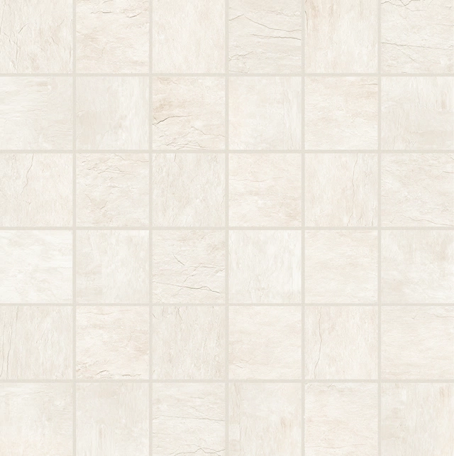 Ardoise Blanc Mosaico_5X5-30X30 Grip - 739356 | Florim