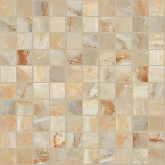 Onyx&More Golden Onyx Mosaico_3X3-30X30 Glossy 767655 | Florim